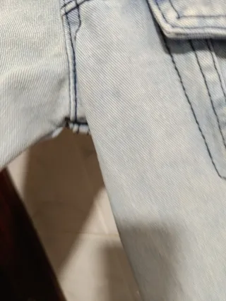 Vestido vaquero largo desgastado