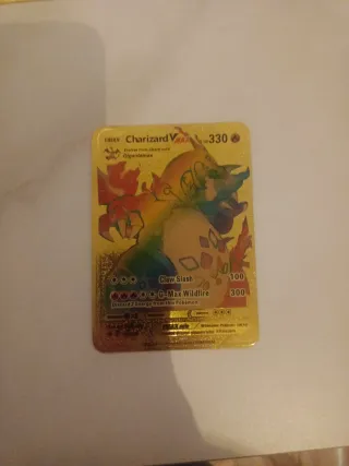 3 Cartas Pokémon Charizard Vmax Doradas