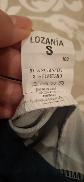 Pantalón ancho estampado floral talla S