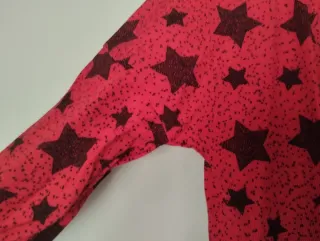 Camiseta larga estrellas roja talla 42