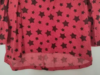 Camiseta larga estrellas roja talla 42