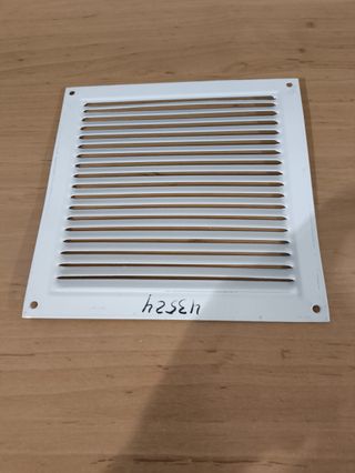 Rejilla de ventilacion de aluminio blanca