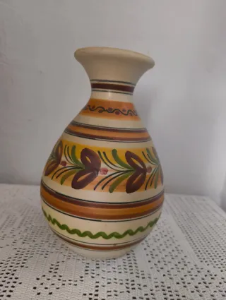 Jarrón cerámica artesanal de Talavera Reina