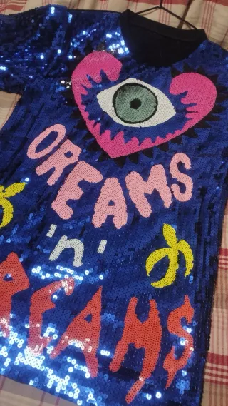 Vestido camiseta.  Los 2.      10€