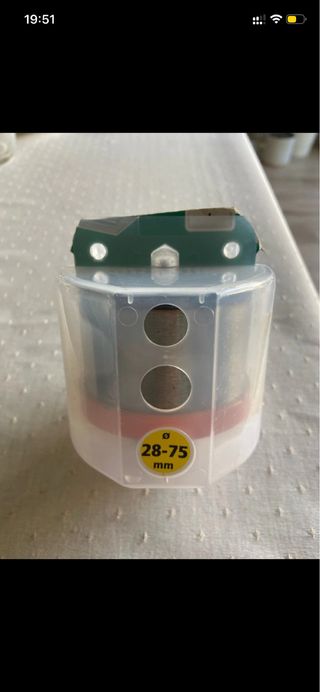 Sierra de corona Wolfcraft 28-75 mm