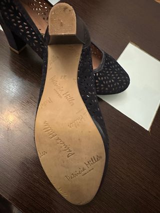 Zapatos Patricia Miller Terciopelo Azul