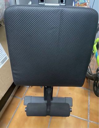 Banco de gimnasio reclinable negro