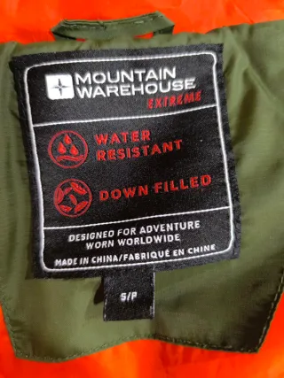 Cazadora Plumas Hombre Verde