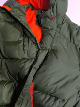 Cazadora Plumas Hombre Verde