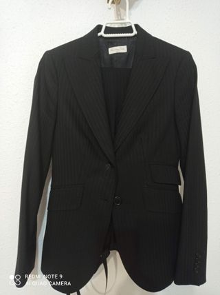 Traje Chaqueta Mujer Massimo Dutti Negro
