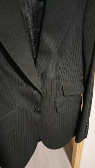Traje Chaqueta Mujer Massimo Dutti Negro