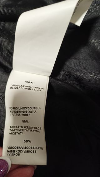 Traje Chaqueta Mujer Massimo Dutti Negro