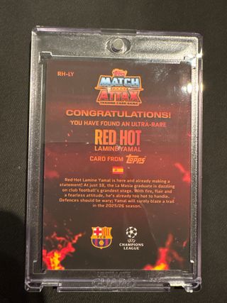 Cromo Topps Red Hot Lamine Yamal