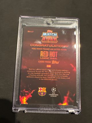 Cromo Topps Red Hot Lamine Yamal