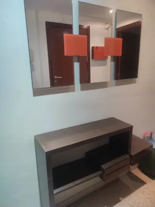 Mueble recibidor de madera 110 X 25 fondo