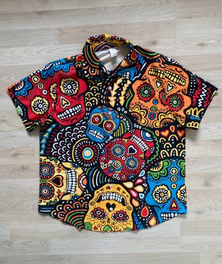 Lote 3 Camisas Hawaianas Estampadas