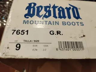 Botas de Montaña Bestard Talla 43.5
