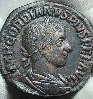 Sestercio Romano Gordiano III 225 - 244dc + Regalo