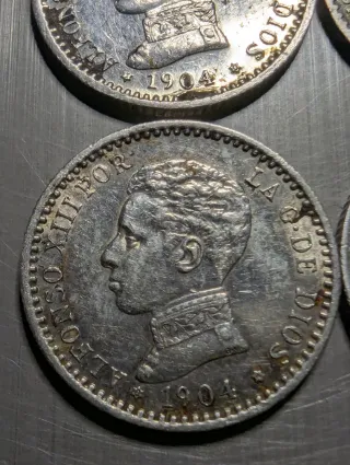 Precio unidad monedas 50 Céntimos Plata