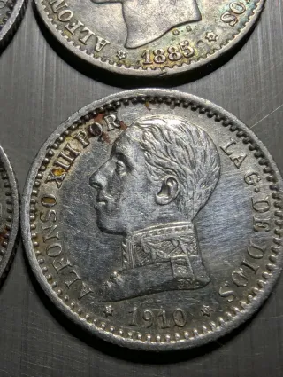 Precio unidad monedas 50 Céntimos Plata