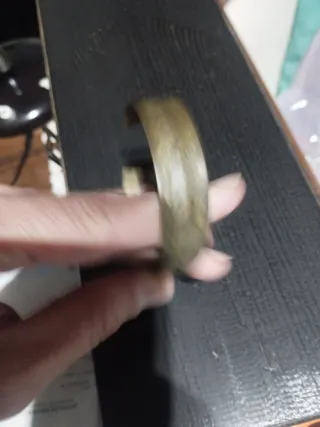 Bracciale donna vintage arabo ferro grezzo inciso