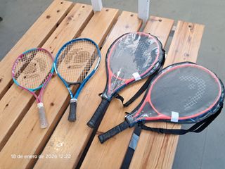 Lote 4 raquetas de tenis infantiles