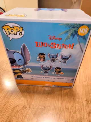 Funko Pop Jumbo Stitch con Ukelele 1419