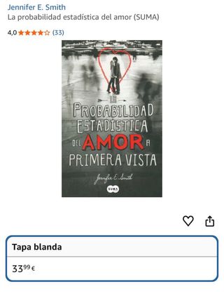 La probabilidad estadistica del amor a primera ...