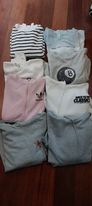 Lote 8 sudaderas chica varias marcas