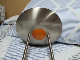 Lámpara de salón metal y madera