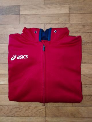 Sudadera Asics Roja Deportiva Performance
