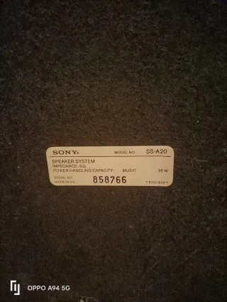 CAJAS SONY SS A20