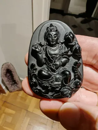 Colgante Piedra Negra Buda