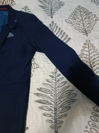 Chaqueta americana azul hombre