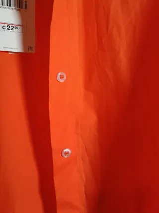 Camisa Zara Oversize Naranja Talla XXL