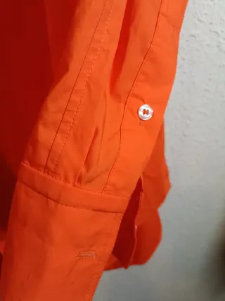 Camisa Zara Oversize Naranja Talla XXL