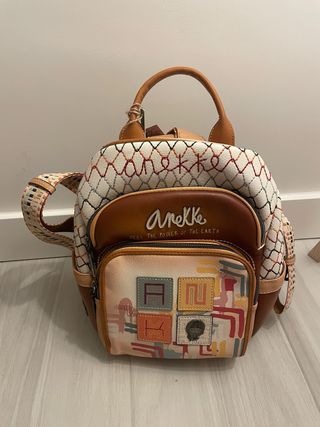 Mochila Anekke multicolor con etiqueta