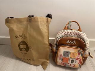 Mochila Anekke multicolor con etiqueta