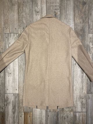 Abrigo de paño Zara hombre beige