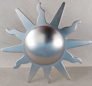 Topes metálicos estrella para barra cortina