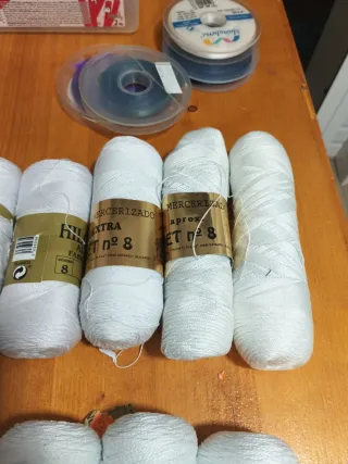 Hilos de algodón para ganchillo nº 5 y 8