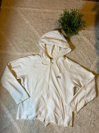 Sudadera Fila con cremallera blanca