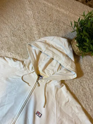 Sudadera Fila con cremallera blanca