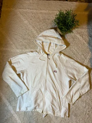 Sudadera Fila con cremallera blanca