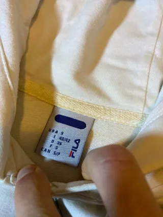 Sudadera Fila con cremallera blanca