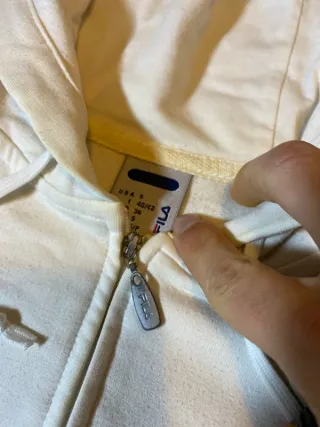 Sudadera Fila con cremallera blanca