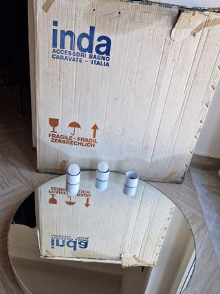 Specchio Inda bagno anni '70