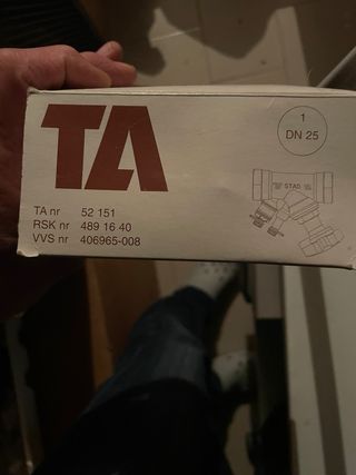 Valvola bilanciamento TA STAD DN 25 PN 20