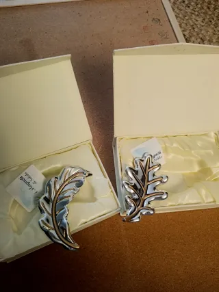 Set  3 conchiglie e 2 foglie in resina decorative