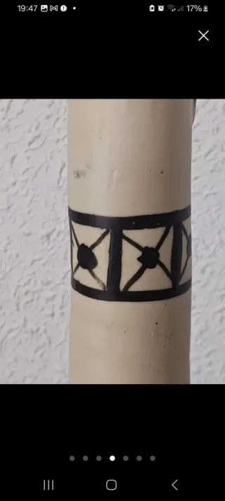 Jarrón de cerámica Talavera